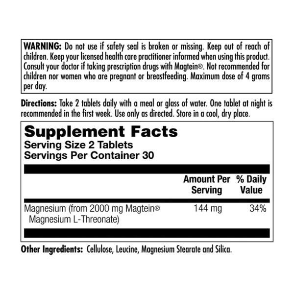 Think Magnesium L-Threonate - 60 tabs 2022-10-1766 фото