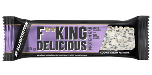 F**king delicious Protein Bar - 15x55g White Chocolate Cookies cream 2022-09-0190 фото