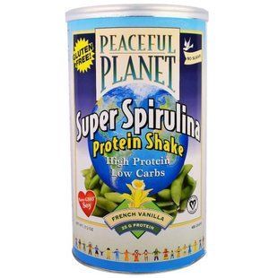 VegLife, Протеиновый коктейль из спирулины, французская ваниль, 17.2 унции(488 г) VGL-76035 фото