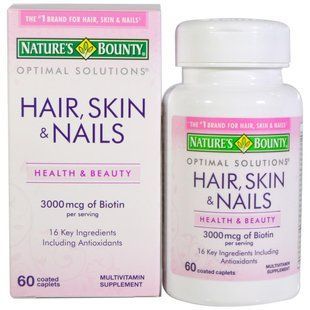 Natures Bounty, Волосы, кожа и ногти, 60 капсул, покрытых оболочкой NRT-07580 фото