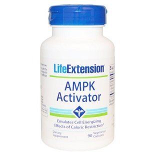 Life Extension, AMPK Activator, 90 капсул вегетаріанських LEX-19079 фото