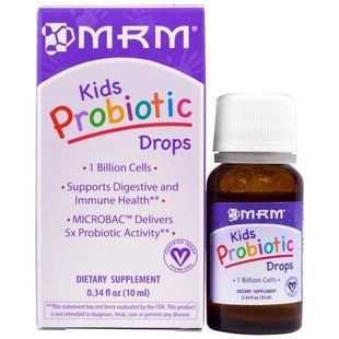 MRM, Пробиотические капли для детей, 0,34 жидкие унции (10 мл) MRM-81032 фото