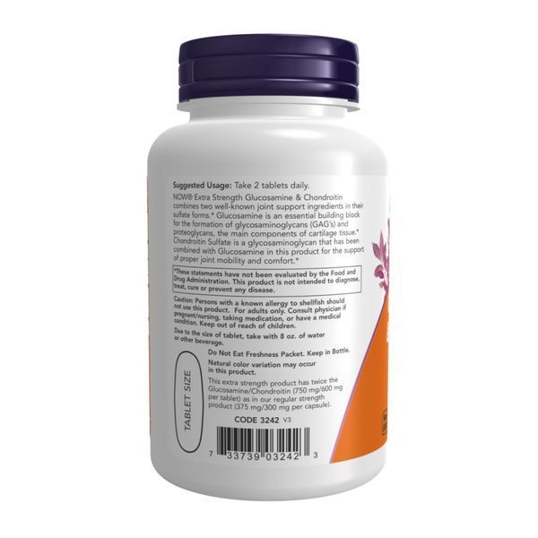 Glucosamine & Chondroitin Extra Strength - 60 tabs 2023-10-3281 фото