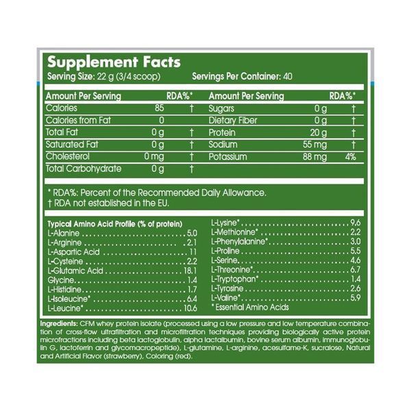 100% Whey Isolate - 2000g Raspberry 2022-09-0078 фото