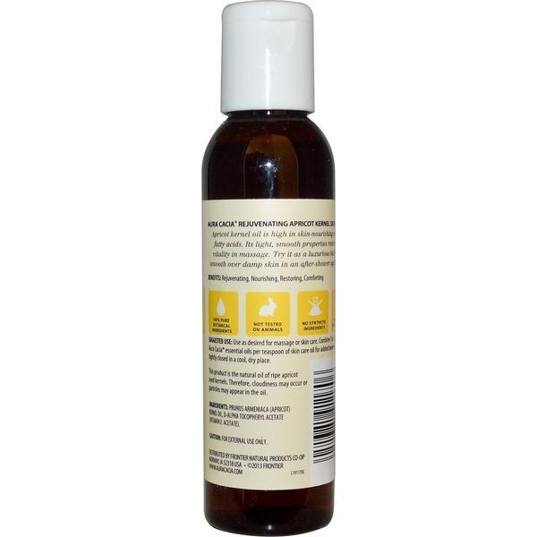 Aura Cacia, Натуральное, восстанавливающее масло абрикосовой косточки для ухода за кожей, 4 жидких унции (118 мл) AUR-91170 фото