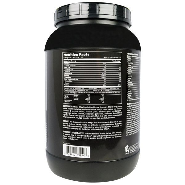 Universal Nutrition, Animal Whey, Muscle Food, Chocolate Coconut, 2 lbs (907 g) UNN-03254 фото