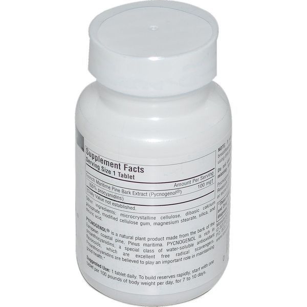 Source Naturals, Пікногенол, 100 мг, 60 таблеток SNS-00333 фото