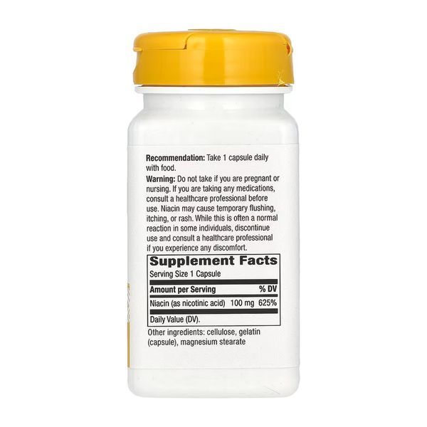 Niacin 100 mg - 100 caps 2023-10-6392 фото