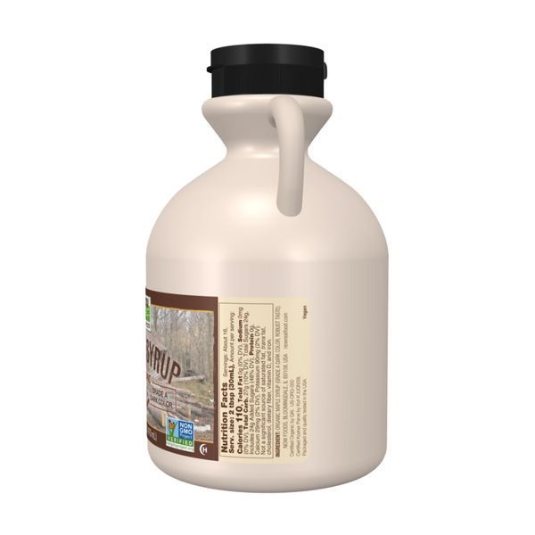 Maple Syrup Organic Grade A Dark Color - 473 ml (Затерта дата) 2023-10-7847 фото