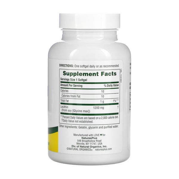 Lecithin 1200 mg - 90 softgels 2023-10-2364 фото