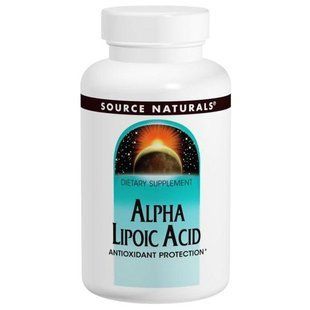 Source Naturals, Альфа-ліпоєва кислота, 200 мг, 120 таблеток SNS-00396 фото