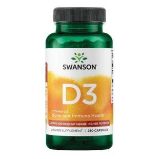 Vitamin D3 2000IU 50mcg - 250caps 100-55-8152848-20 фото