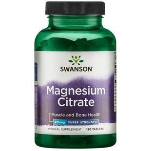 Цитрат магния - супер сила, Magnesium Citrate - Super Strength, Swanson, 120 таблеток SWU339 фото
