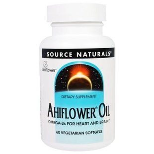 Source Naturals, Масло Ahiflower, 60 Капсул Вегетерианских SNS-02731 фото