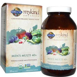 Garden of Life, KIND Organics, Mens Multi 40+, 120 веганских таблеток GOL-11769 фото