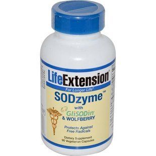 Life Extension, SODzyme с GliSODin и снежноягодником западным, 90 капсул в растительной оболочке LEX-96109 фото