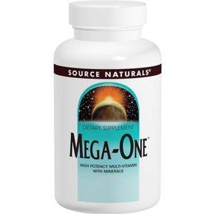 Мультивитамины и минералы высокоэффективные Source Naturals Mega-One 60 таблеток SNS-00008 фото
