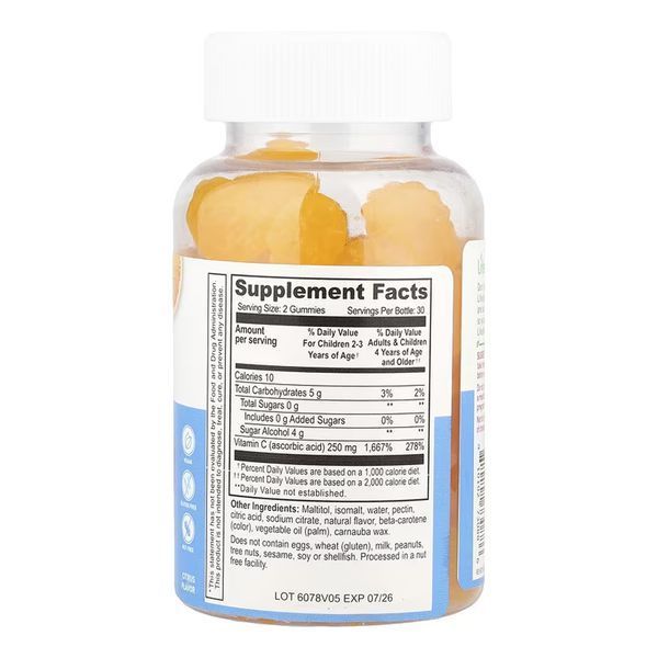 Vitamin C Kids Sugar Free - 60 gummies 2023-10-7296 фото