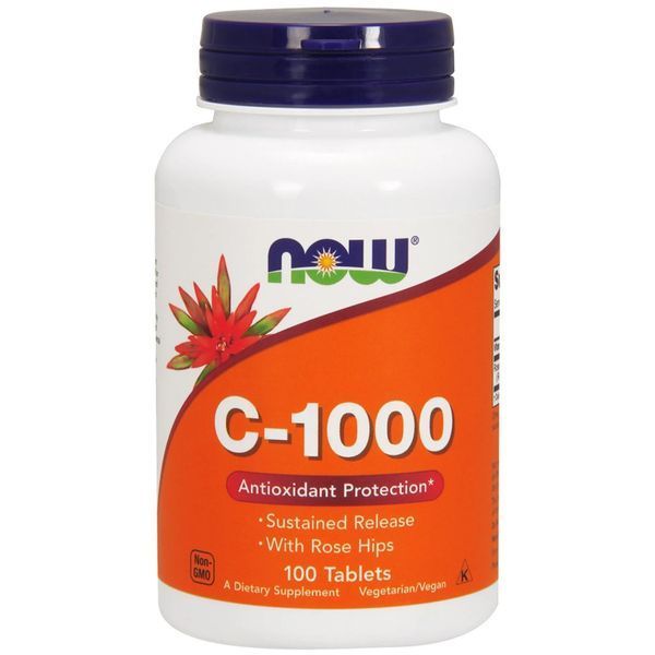 Витамин С - 1000 (Vitamin C - 1000) Now Foods, Витамин C-1000, 100 таблеток NOW-00680 фото