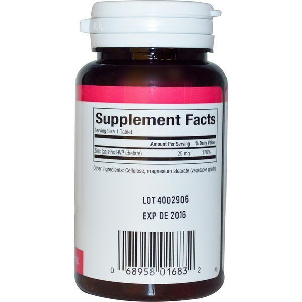 Хелатный цинк Natural Factors 25 мг, 90 таблеток NFS-01683 фото