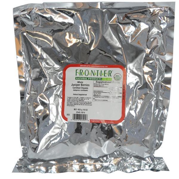 Frontier Natural Products, Органічна цілісна ялівцевий ягода, 16 унцій (453 р) FRO-02545 фото