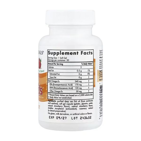 Daily Omega Kids - 30 softgels Natural Fruit (Пошкоджена банка) 2023-10-7906 фото