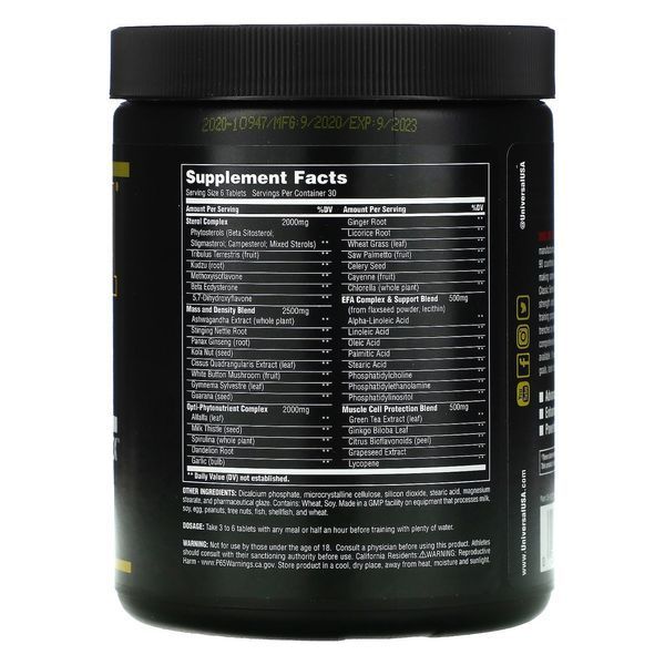 Комплекс натуральних стеролів, Universal Nutrition 180 таблеток UNN-04392 фото