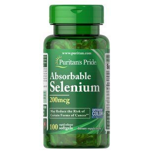 Absorbable Selenium 200 mcg - 100 Softgels 100-69-5744440-20 фото