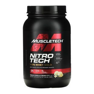Nitro Tech 100% Whey Gold - 908g French Vanilla Cream 2023-10-2963 фото