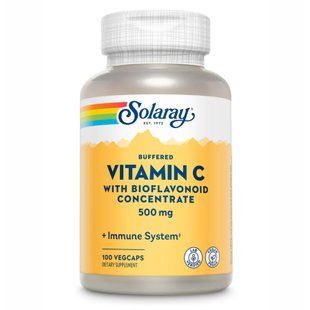 Vitamin C with Bioflavonoid Concentrate 500mg - 100 vcaps (Поврежена этикетка) 2023-10-7756 фото
