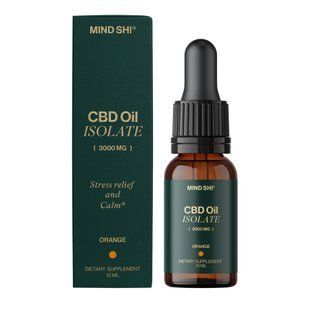 CBD Oil Isolate 3000 mg Orange - 10 ml 2023-10-3803 фото