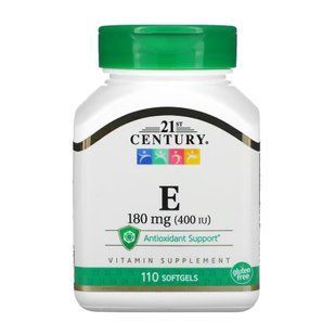 E 180 mg (400IU) - 110 softgels 2023-10-7112 фото