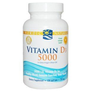 Nordic Naturals, Витамин D3 5000, апельсин, 120 гелевых капсул NOR-01503 фото