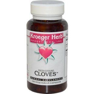 Kroeger Herb Co, Свежая молотая гвоздика, 100 вегетарианских капсул KHC-10035 фото