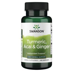 Turmeric Acai Ginger 3-IN-1 - 60caps 100-56-9992227-20 фото