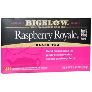 Bigelow, Черный чай, малина Royale, 20 пакетиков, 1,18 унции (33 г) LOW-00134 фото