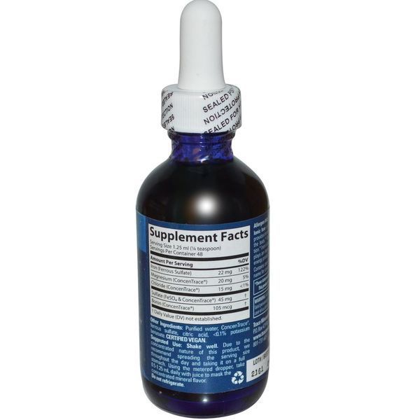 Trace Minerals Research, Ионное железо, 22 мг, 59 мл (2 жидкие унции) TMR-00016 фото