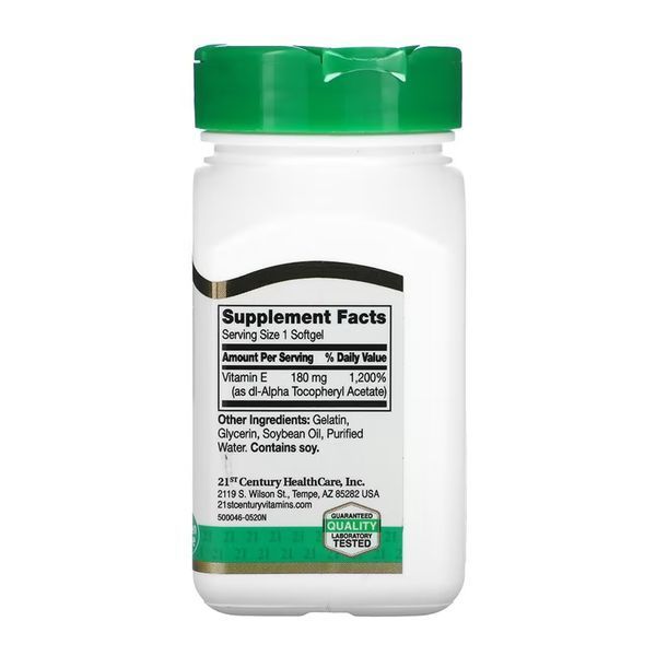 E 180 mg (400IU) - 110 softgels 2023-10-7112 фото