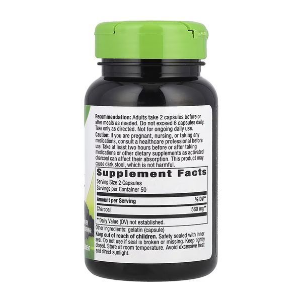 Activated Charcoal - 100 caps 2023-10-6394 фото