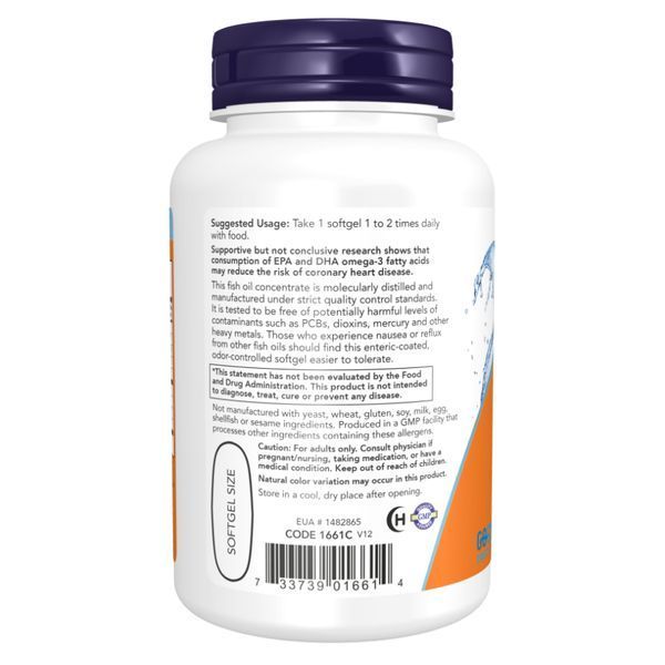 Ultra Omega-3 Fish Oil - 180 Softgels 2022-10-2435 фото