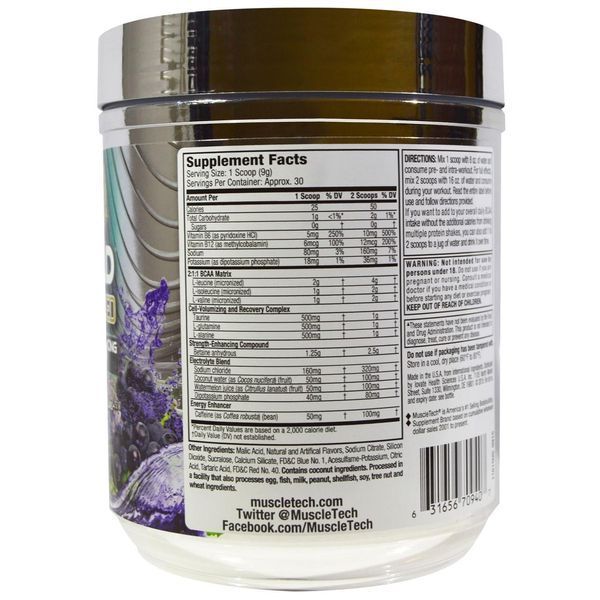 Muscletech, Amino Build Next Gen Energized, груша Конкорд, 280 г (9,86 унций) MSC-70940 фото
